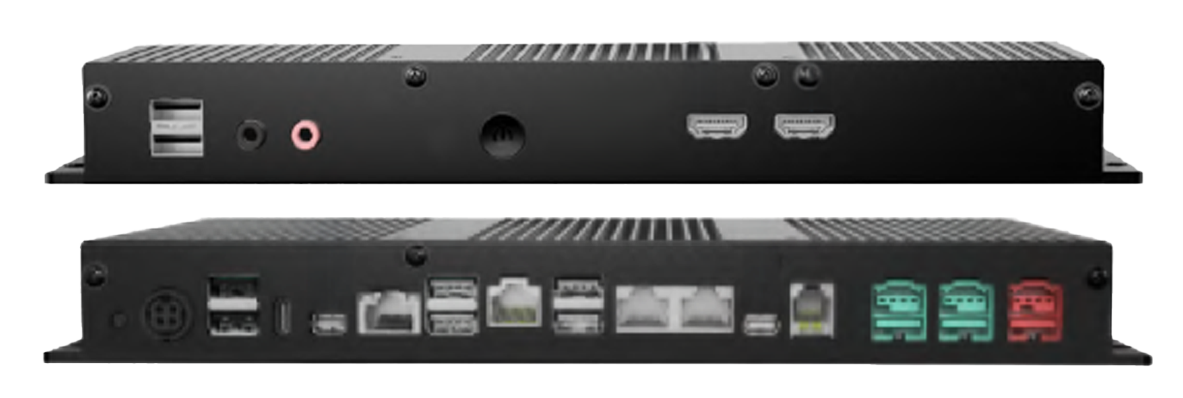 Logic Controls Elite 10X view of connection ports.