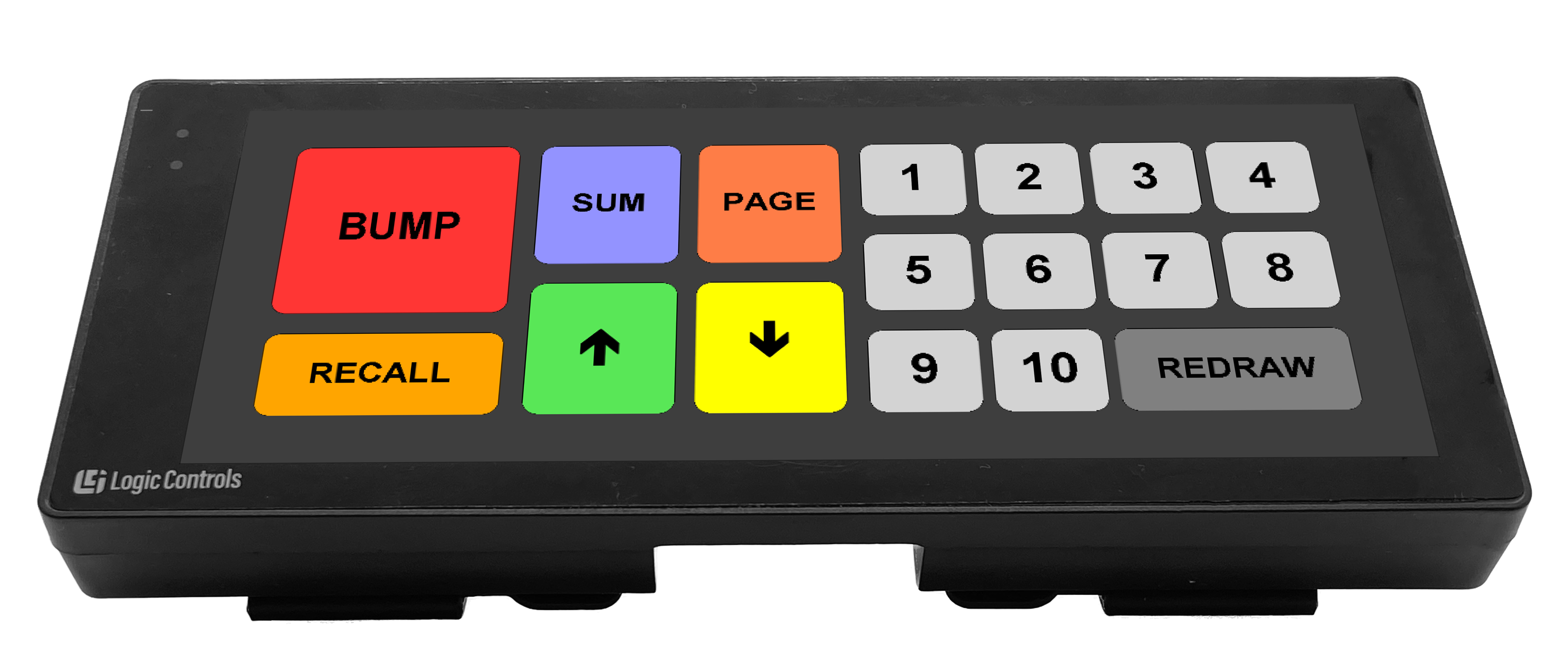 Logic Controls KB9000 100% customizable Kitchen Display Bump Bar.