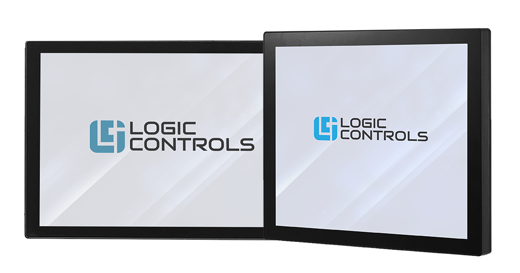 Logic Controls Pro Series Monitors showing the LC15 and LC17 models.